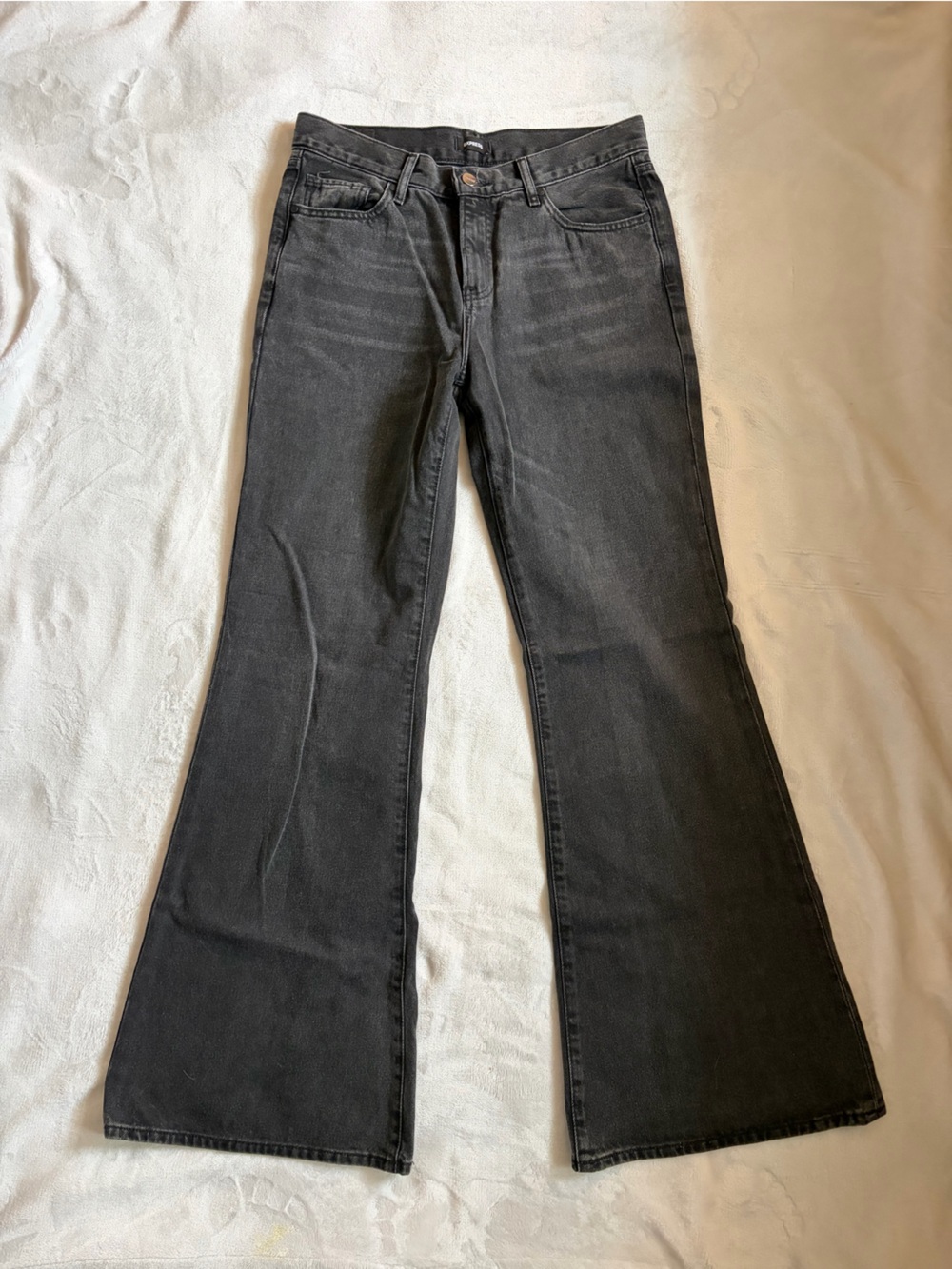 High-Rise Black Flare Jeans